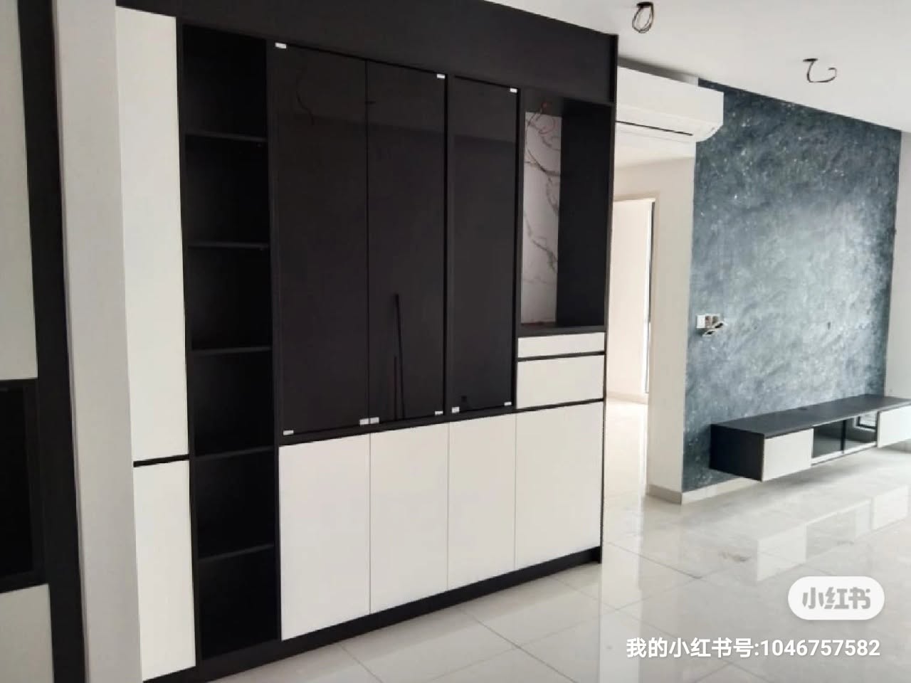 Custom Walk-in Wardrobe in Cheras renovation project